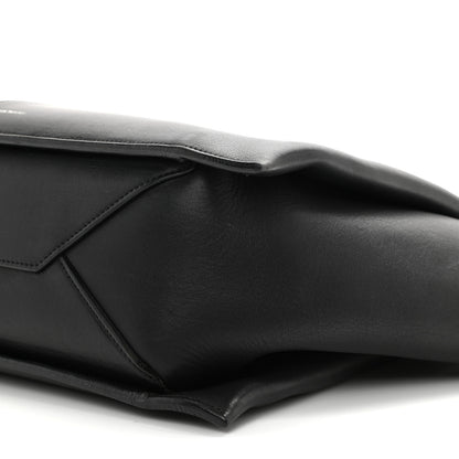 Celine Baby Grained Calfskin Medium Tri-Fold Bag Black 10 of 18
