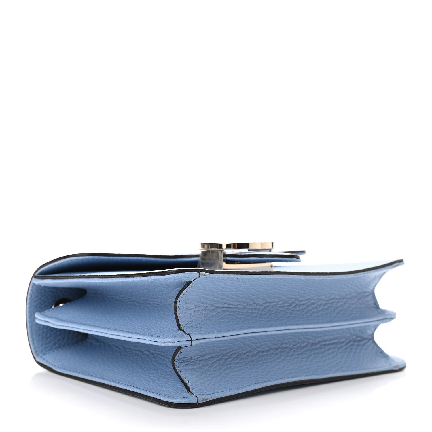 Gucci Dollar Calfskin Small Interlocking G Shoulder Bag Mineral Blue 4 of 10