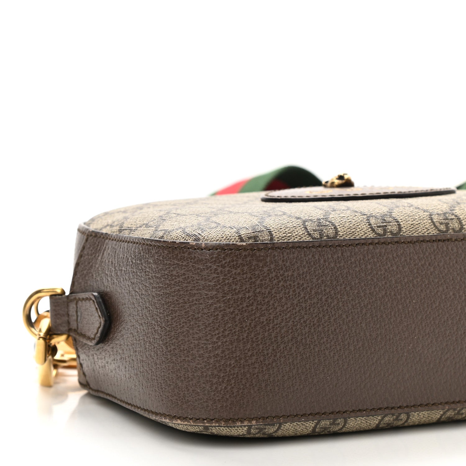Gucci GG Supreme Monogram Web Neo Vintage Shoulder Bag Beige New Acero Crop 9 of 12