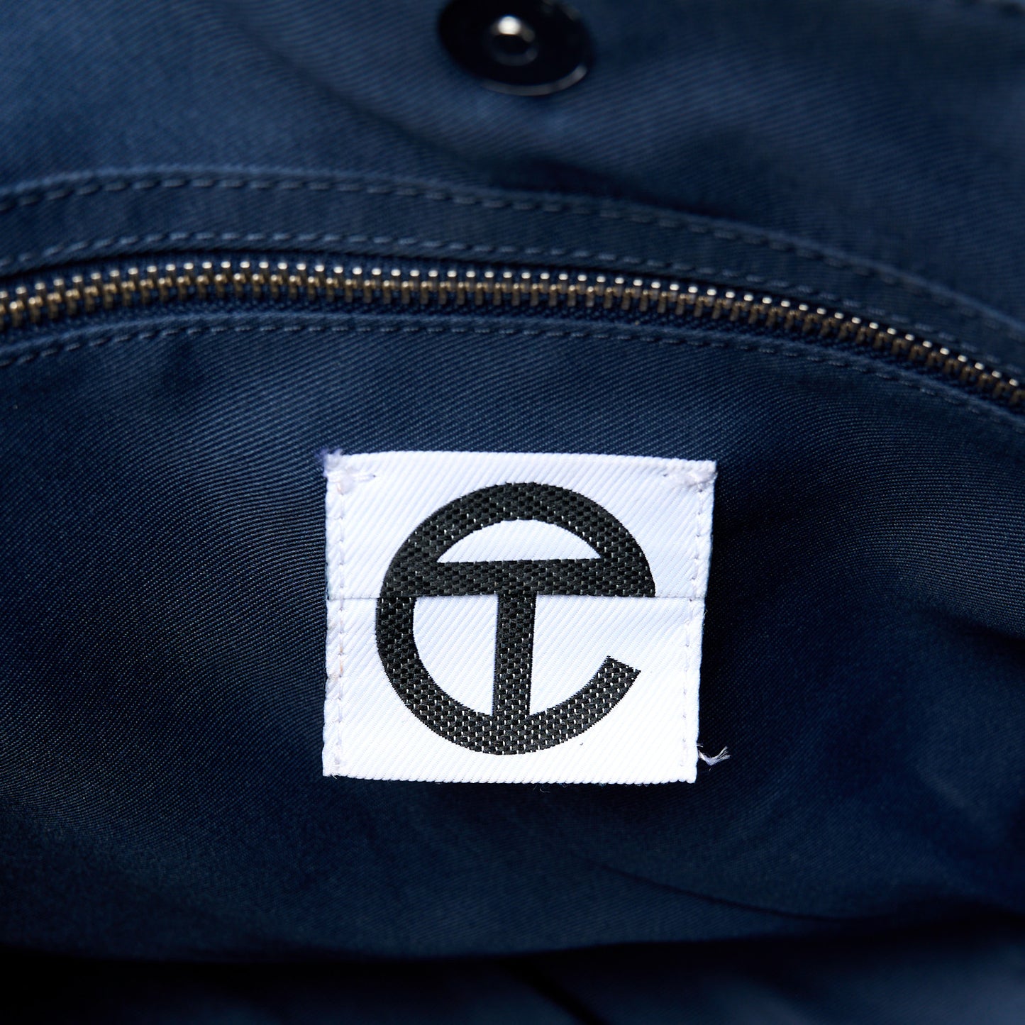 Vegan Leather Medium Shopping Bag  Navy