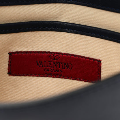 Valentino Garavani Vitello Medium Rockstud Flip Lock Crossbody Bag Marine 6 of 9