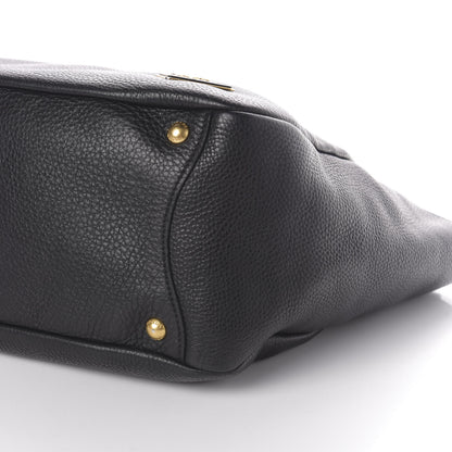 Prada Vitello Daino Side Pocket Hobo Nero Black 9 of 9
