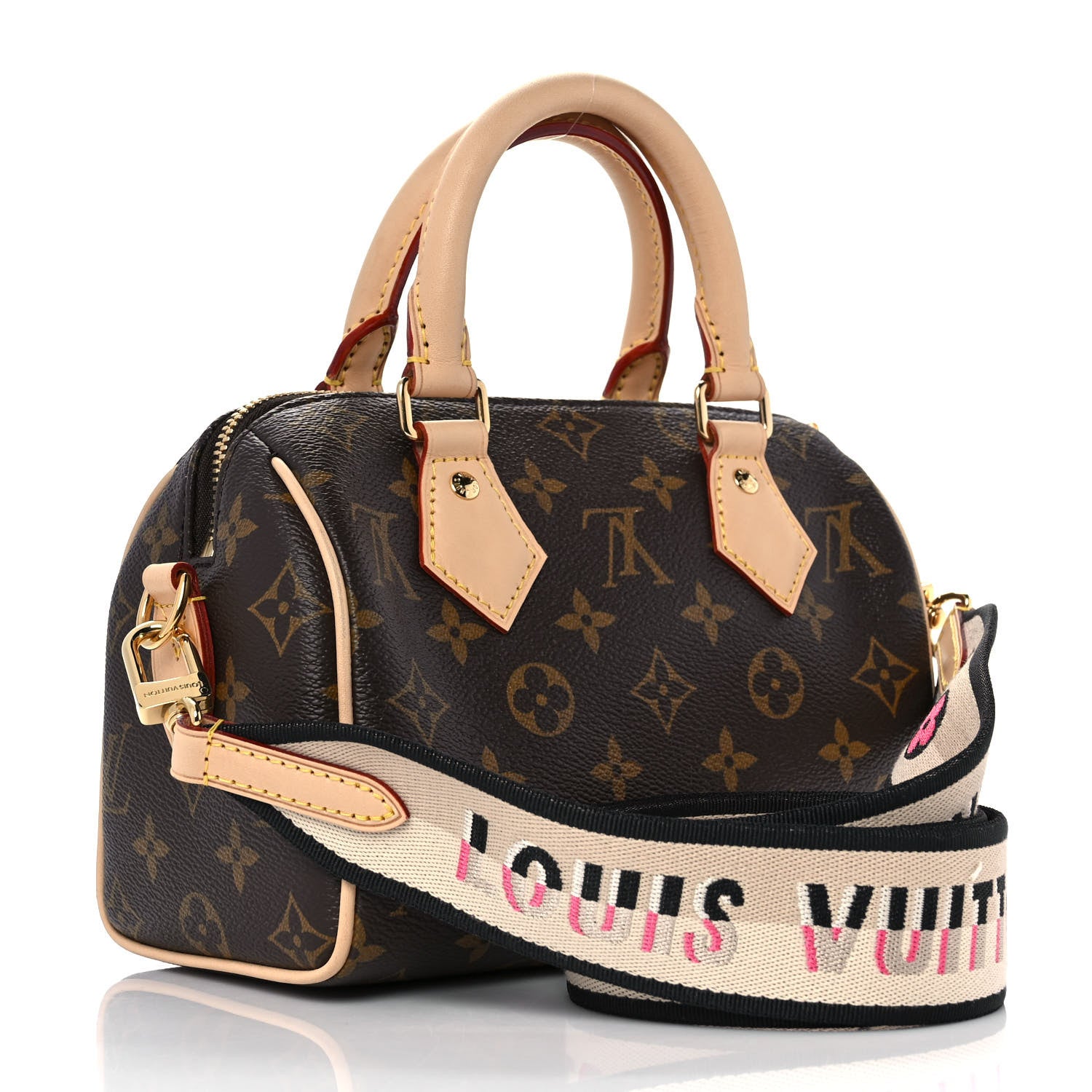 Louis Vuitton Monogram Speedy Bandouliere 20 Black 3 of 10