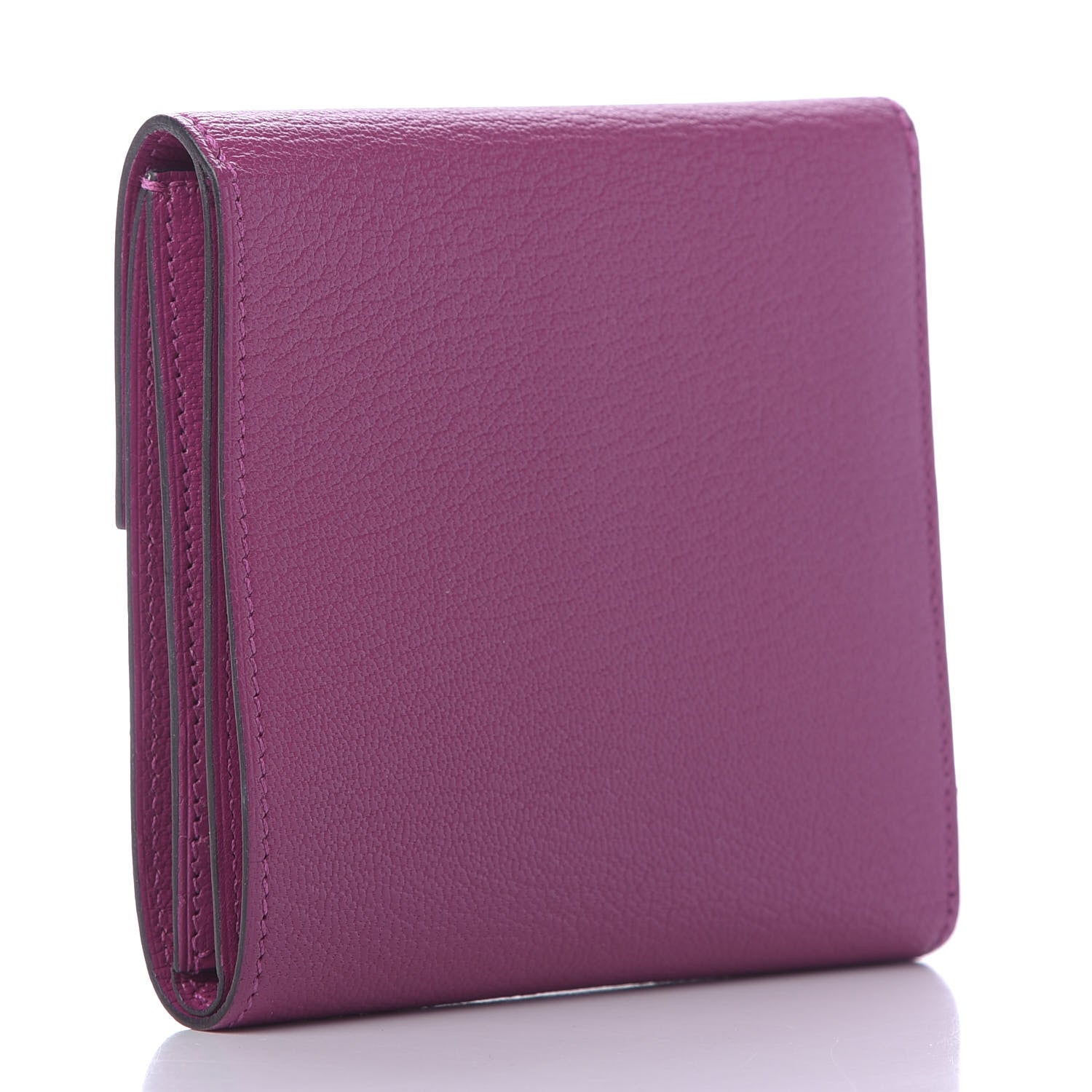 Hermes Chevre Mysore Clic 12 Wallet Rose Pourpre 3 of 10