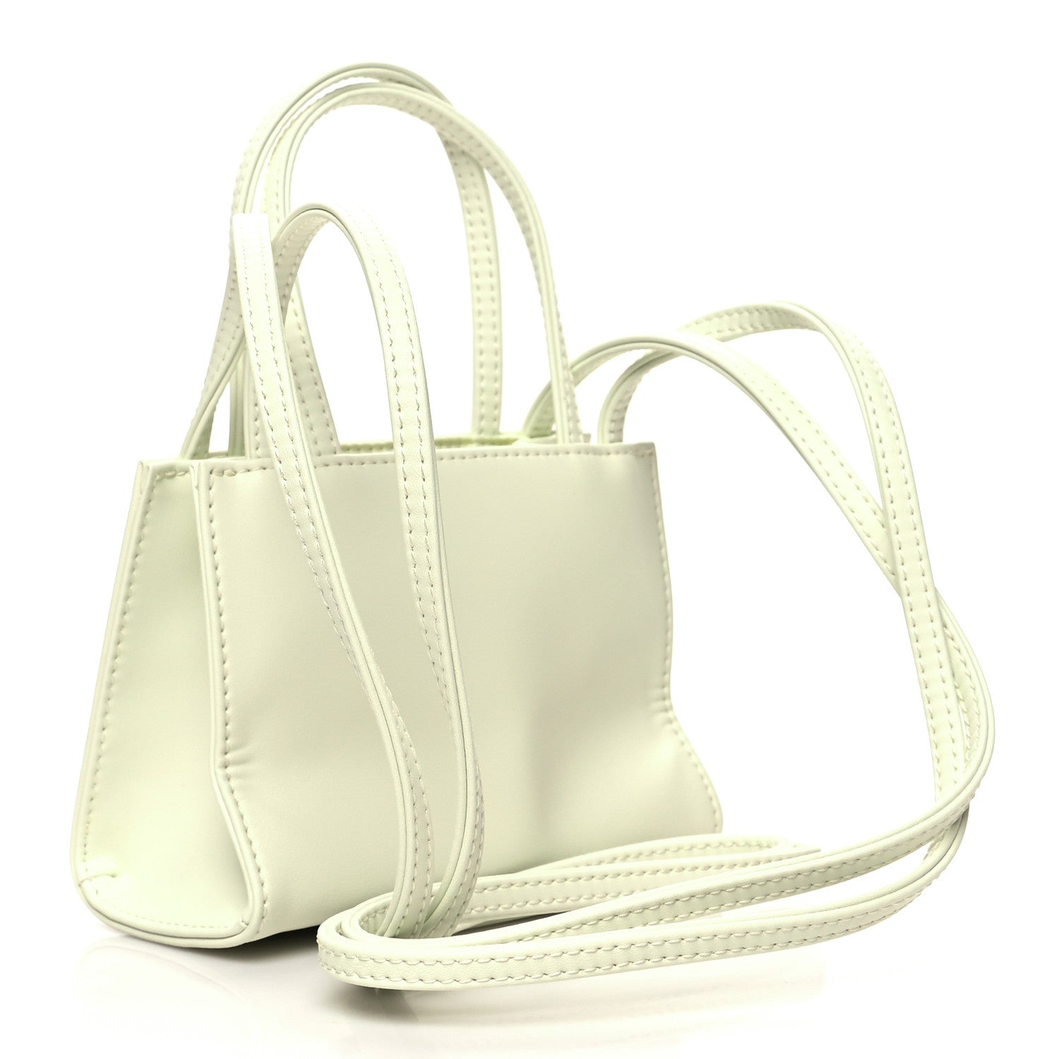 Telfar Vegan Leather Small Shopping Bag Glue 2 of 9