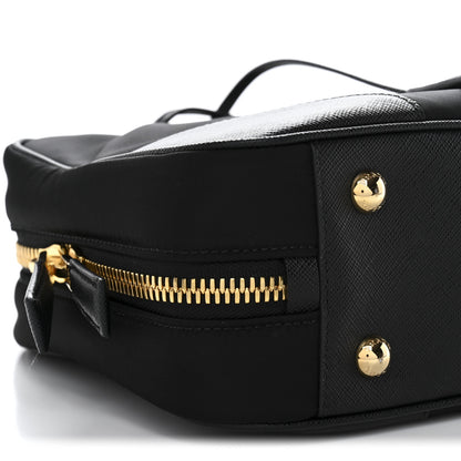 Prada Re-Nylon Saffiano Medium Re-Edition 1978 Two Handle Bag Black 9 of 13