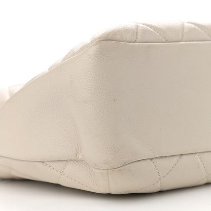 Chanel Caviar Quilted Timeless CC Soft Tote Off White 5 of 16
