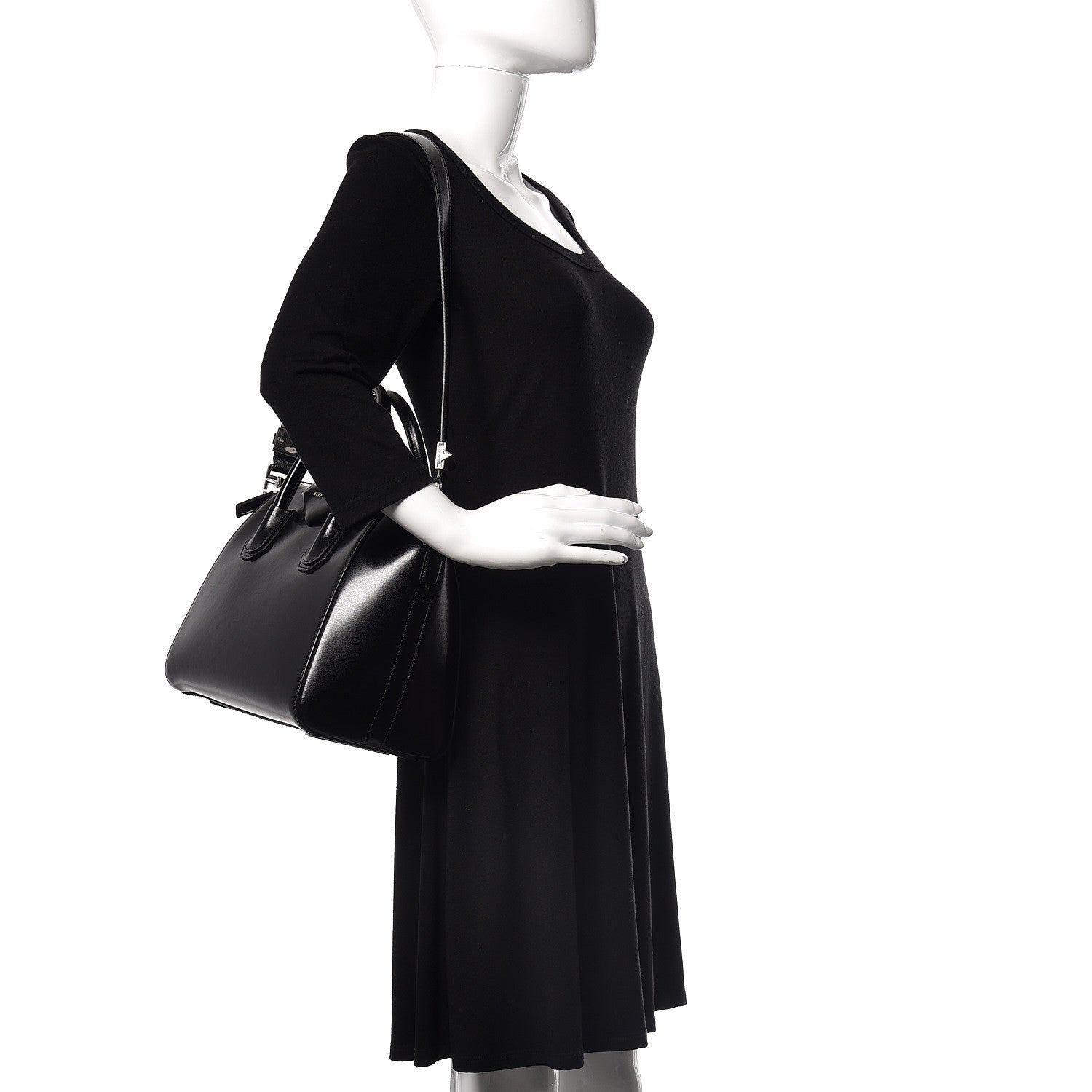 Givenchy Shiny Lord Calfskin Small Antigona Black 2 of 11