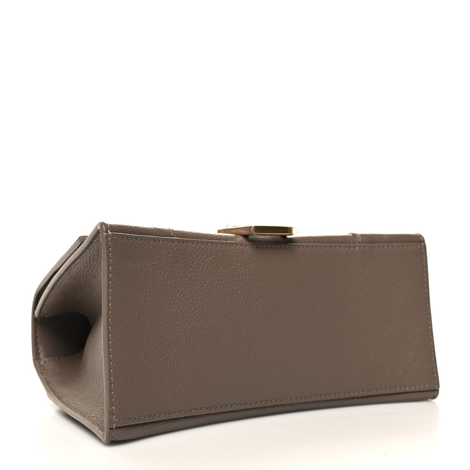 Balenciaga Grained Calfskin Small Hourglass Top Handle Bag Mink Grey 4 of 11