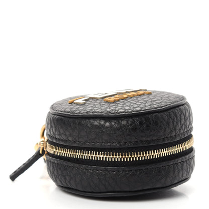 Fendi X FILA Calfskin Mania Backpack Help Bag Charm Black 5 of 11