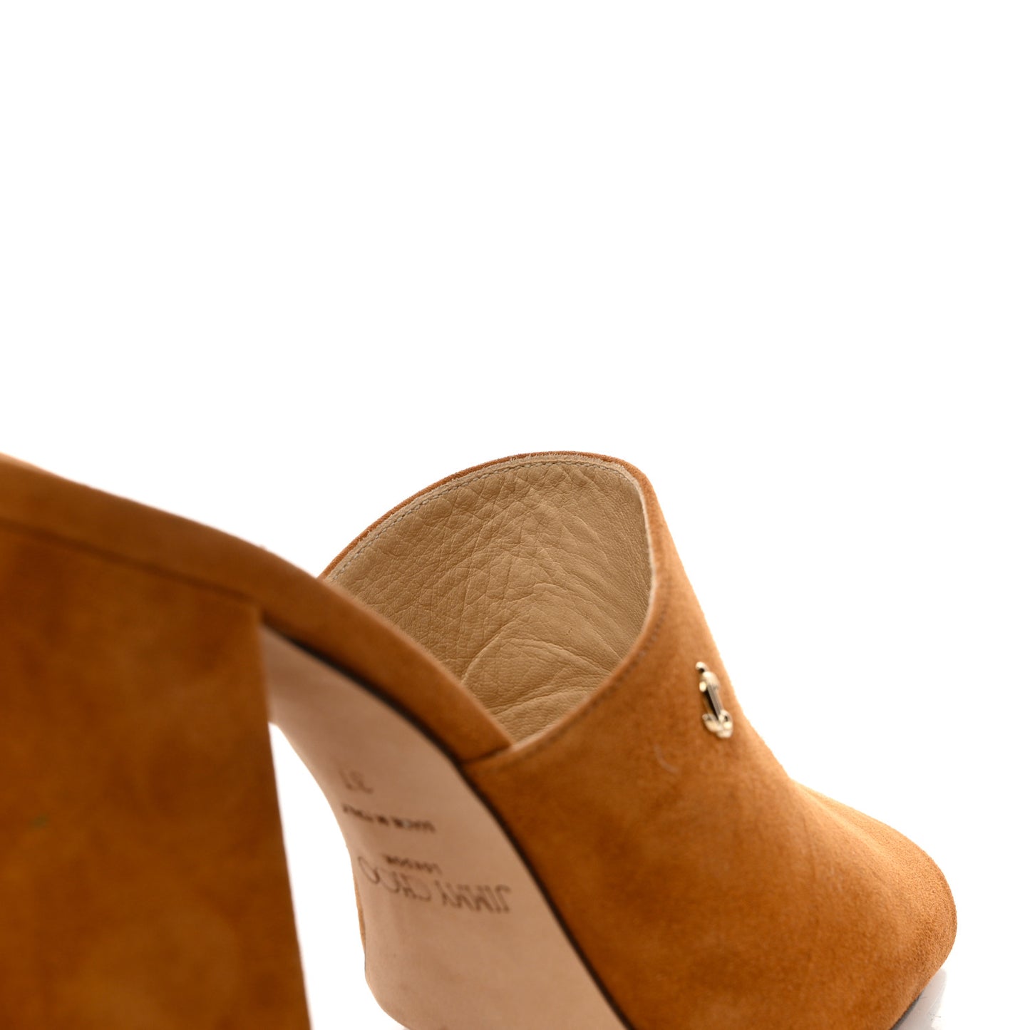 Suede Baia 100 Mules 37 Tan