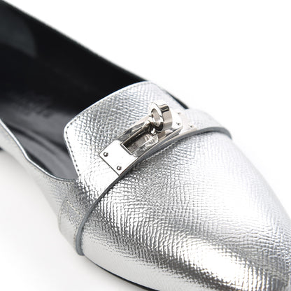 Hermes Epsom Pegase Ballerina Flats 36.5 Metalisse 12 of 13