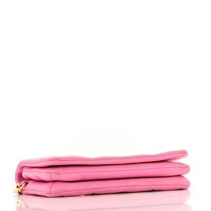 Louis Vuitton Lambskin Embossed Monogram Vuittamins Pochette Coussin Rose Violet 4 of 13