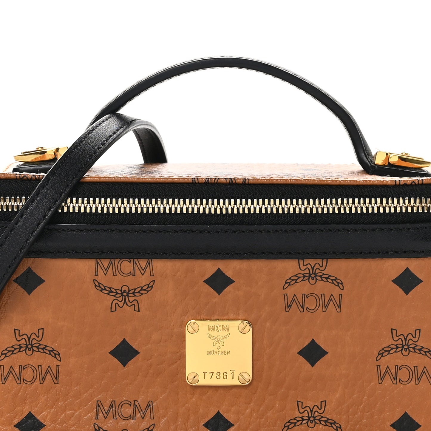 Visetos Vanity Case Cognac Black