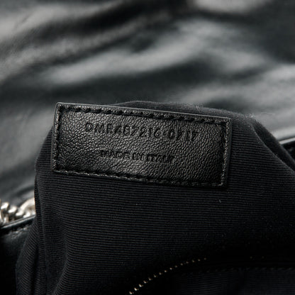 Saint Laurent Calfskin Y Quilted Monogram Medium Loulou Chain Satchel Black 8 of 11