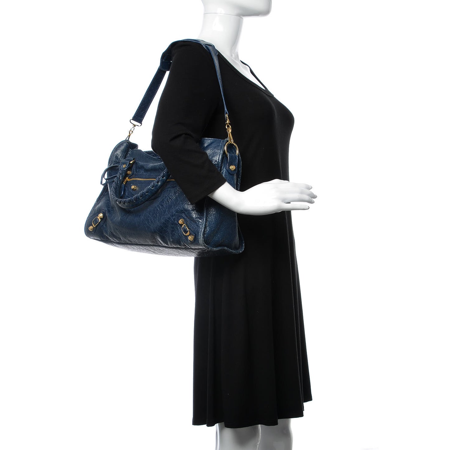 Agneau Giant 12 Gold Hardware City Bleu Mineral
