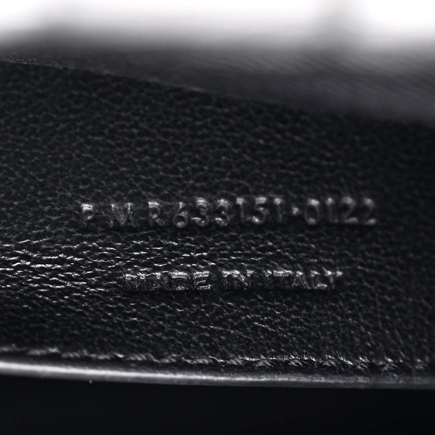 Calfskin Crocodile Embossed Matelasse Monogram Baby Niki Chain Satchel Black