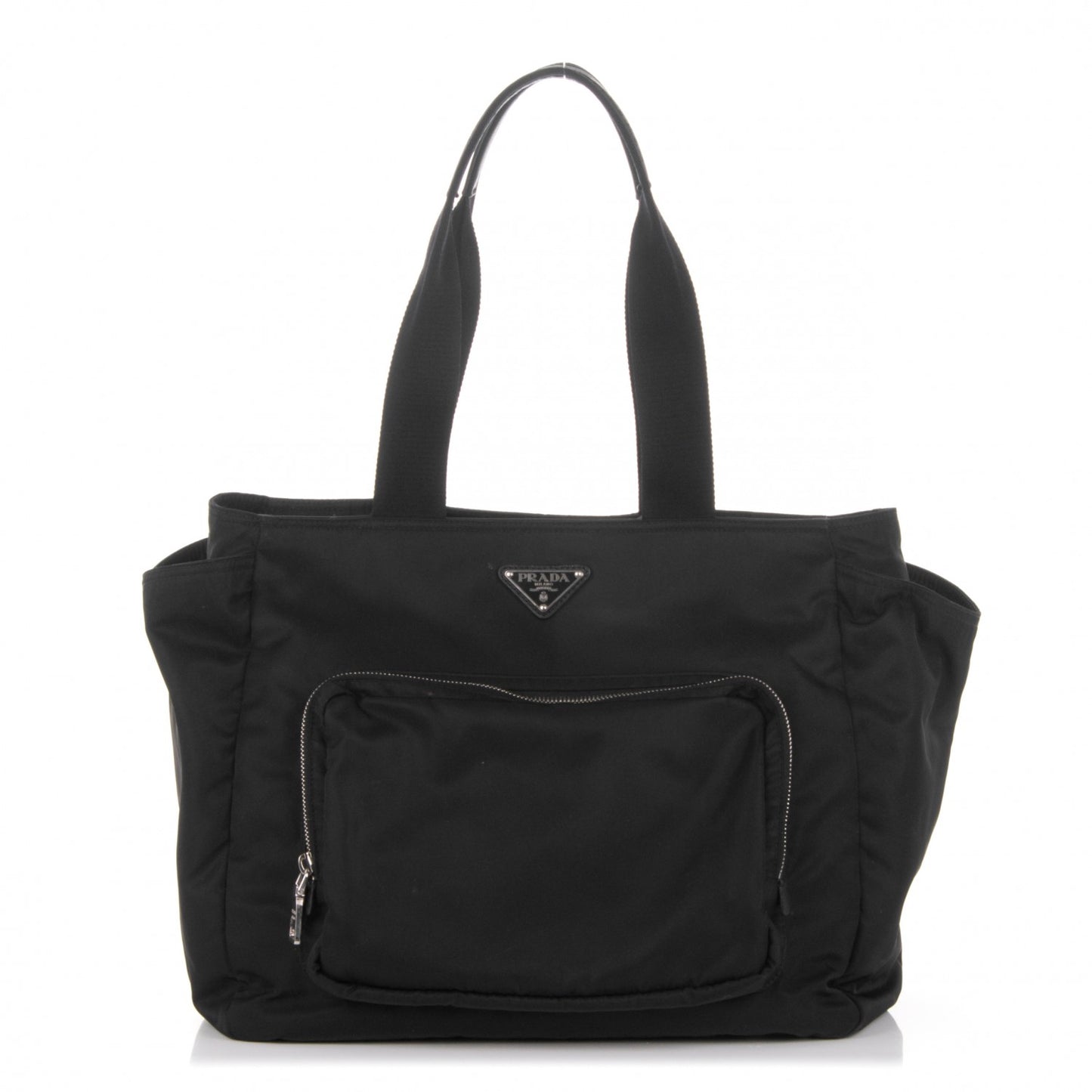 Tessuto Nylon Vela Diaper Bag Black