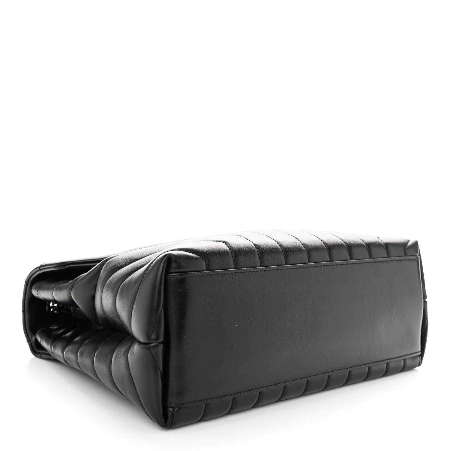 Saint Laurent Calfskin Y Quilted Monogram Monochrome Medium Loulou Chain Satchel Black 4 of 9