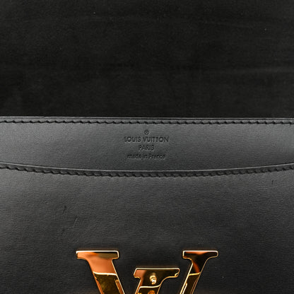 Louis Vuitton Calfskin Chain Louise MM Black 6 of 13