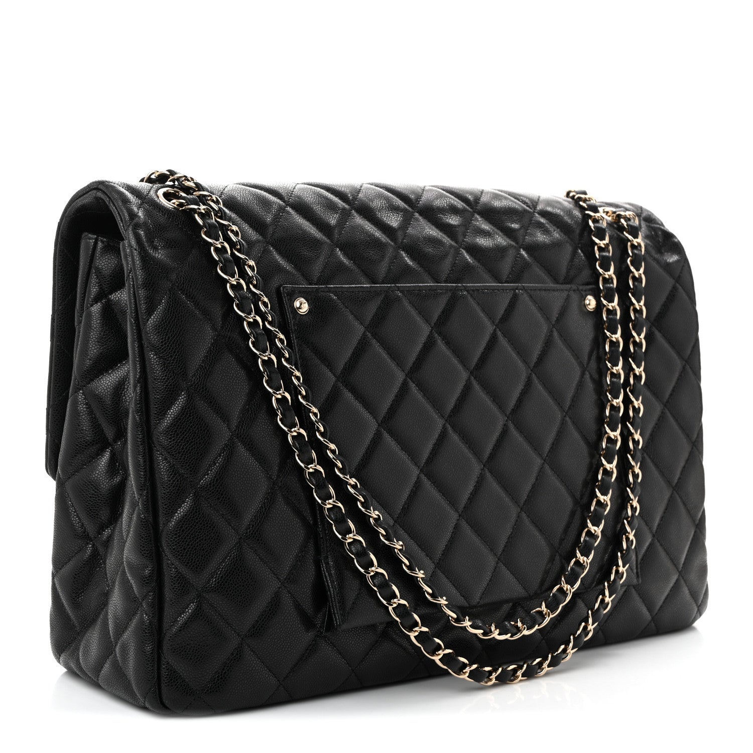 Chanel Caviar Quilted XXL Travel Flap Bag Black 3 of 10