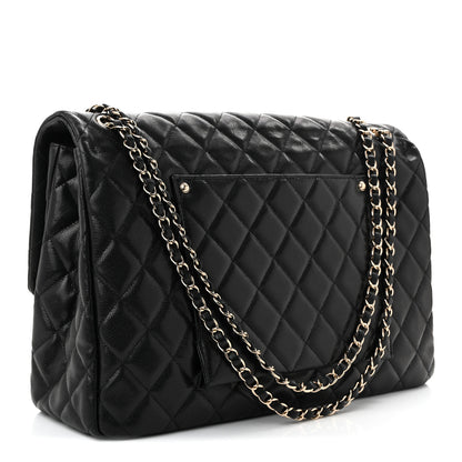 Chanel Caviar Quilted XXL Travel Flap Bag Black 3 of 10