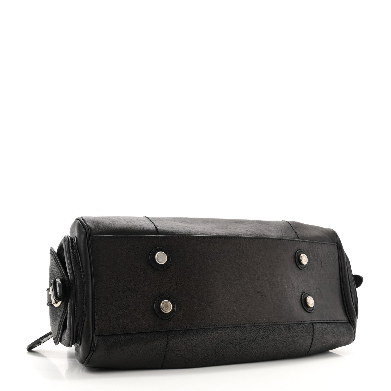 Christian Dior Calfskin My Dior Frame Pocket Satchel Black 4 of 9