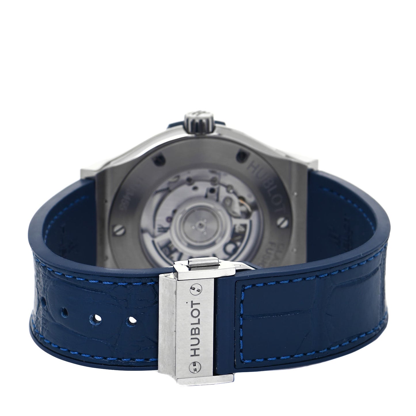 Titanium Alligator 42mm Classic Fusion Automatic Watch Blue 542.NX.7170.LR