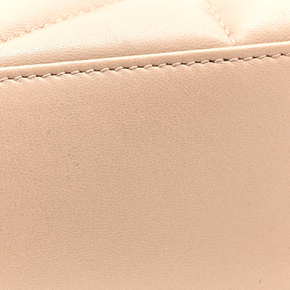 Saint Laurent Lambskin Quilted Toy Loulou Puffer Monogram Chain Satchel Dark Beige 12 of 12