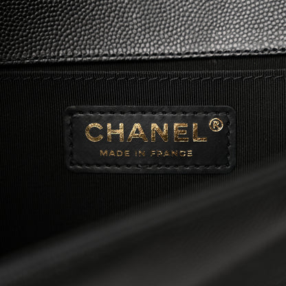 Chanel Caviar Quilted Medium Boy Flap Black 6 of 12