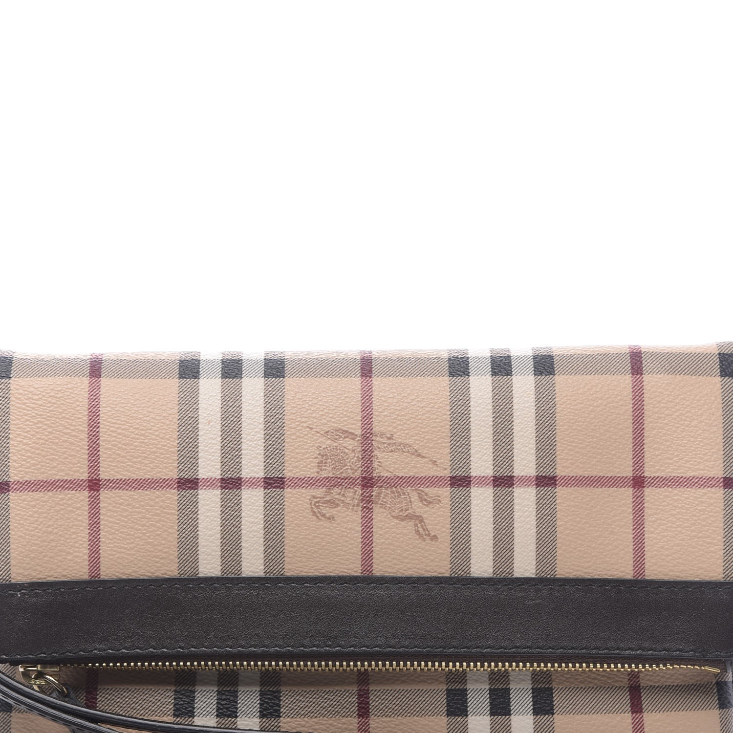 Burberry Haymarket Check Adeline Foldover Clutch Brown 10 of 10