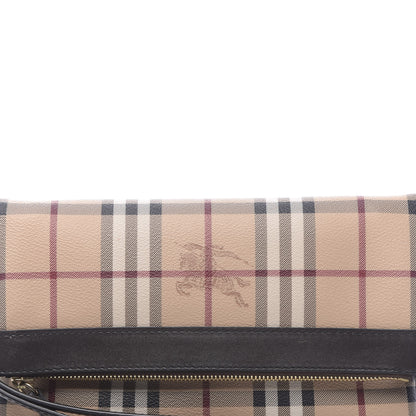 Burberry Haymarket Check Adeline Foldover Clutch Brown 10 of 10