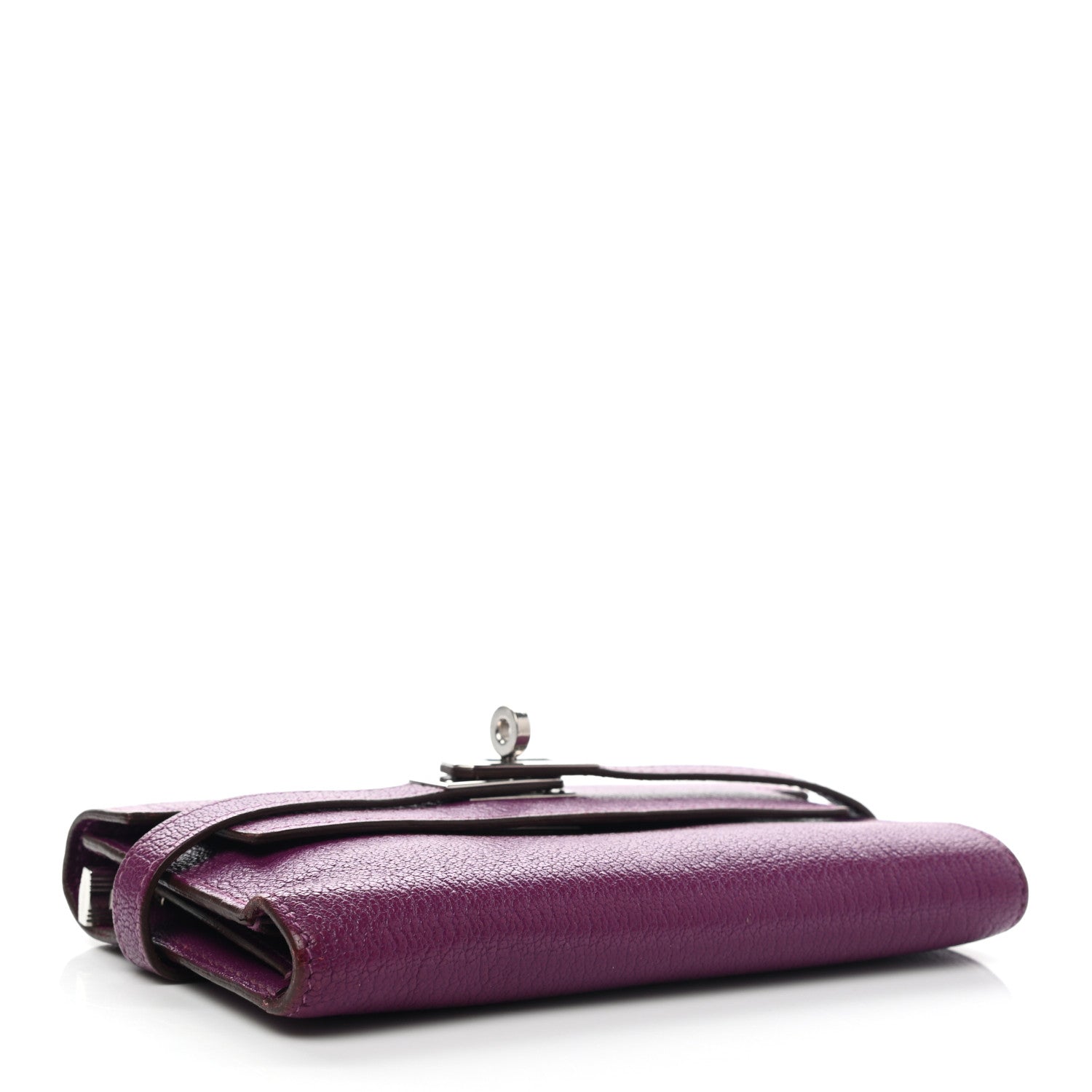 Hermes Chevre Mysore Medium Kelly Wallet Anemone 4 of 10