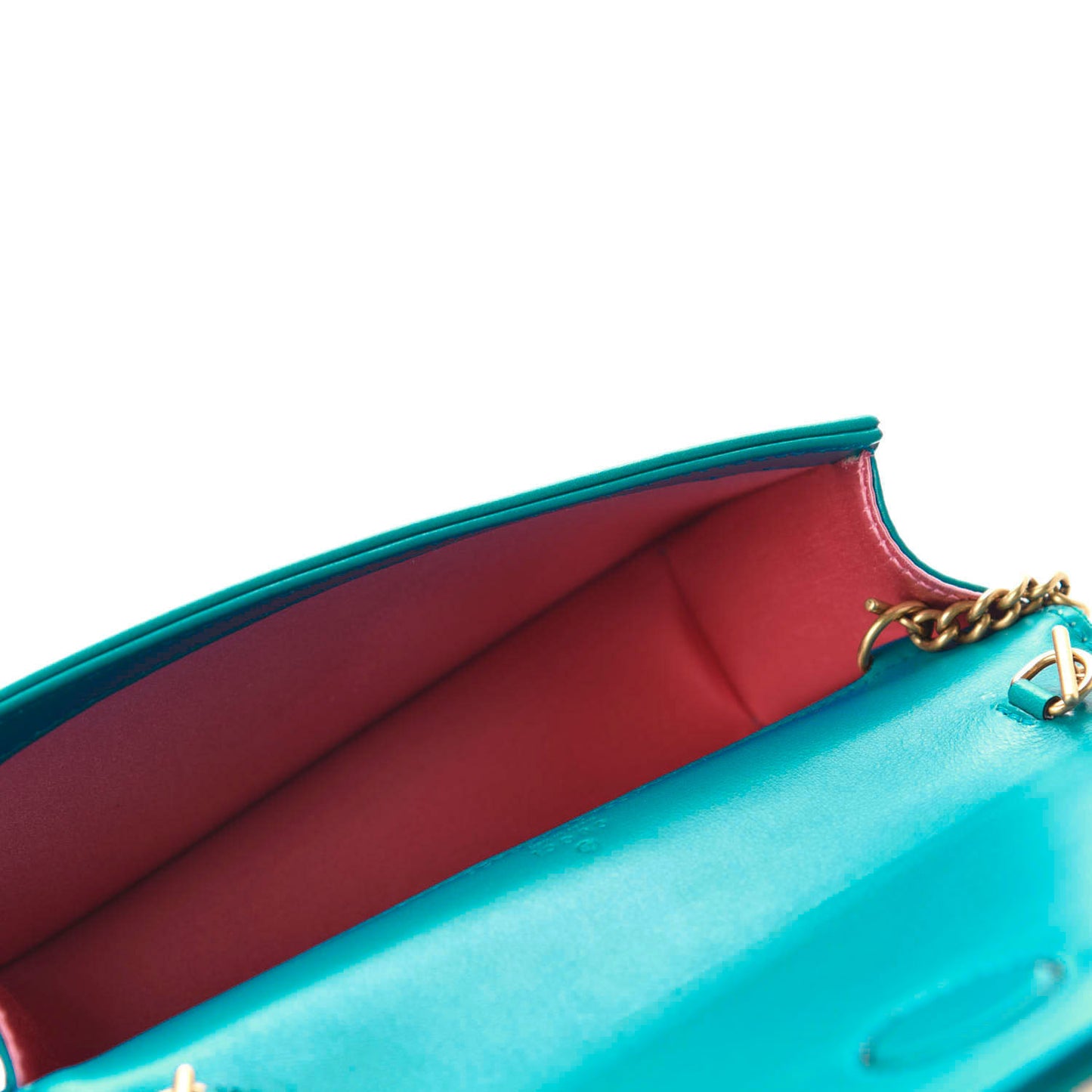 Velvet Matelasse GG Marmont Mini Bag Pavone Cyan