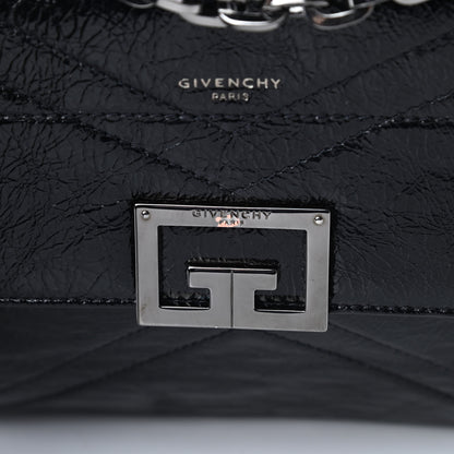 Givenchy Creased Patent Calfskin Medium ID Flap Black 10 of 10