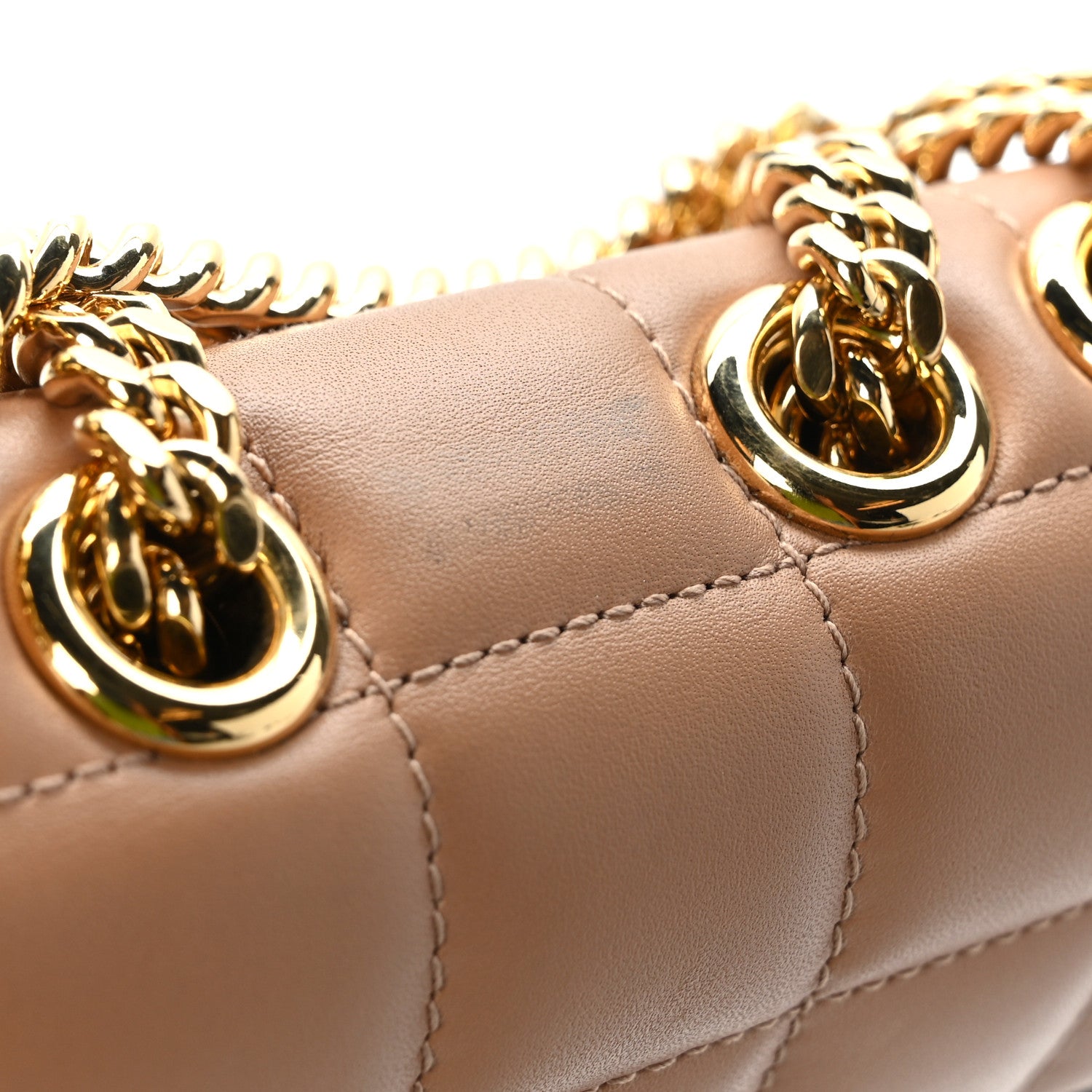 Gucci Calfskin Quilted Mini Deco Shoulder Bag Camelia 8 of 10