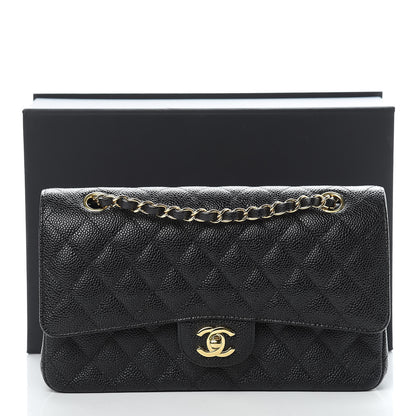 Chanel Caviar Quilted Medium Double Flap Black 12 of 12