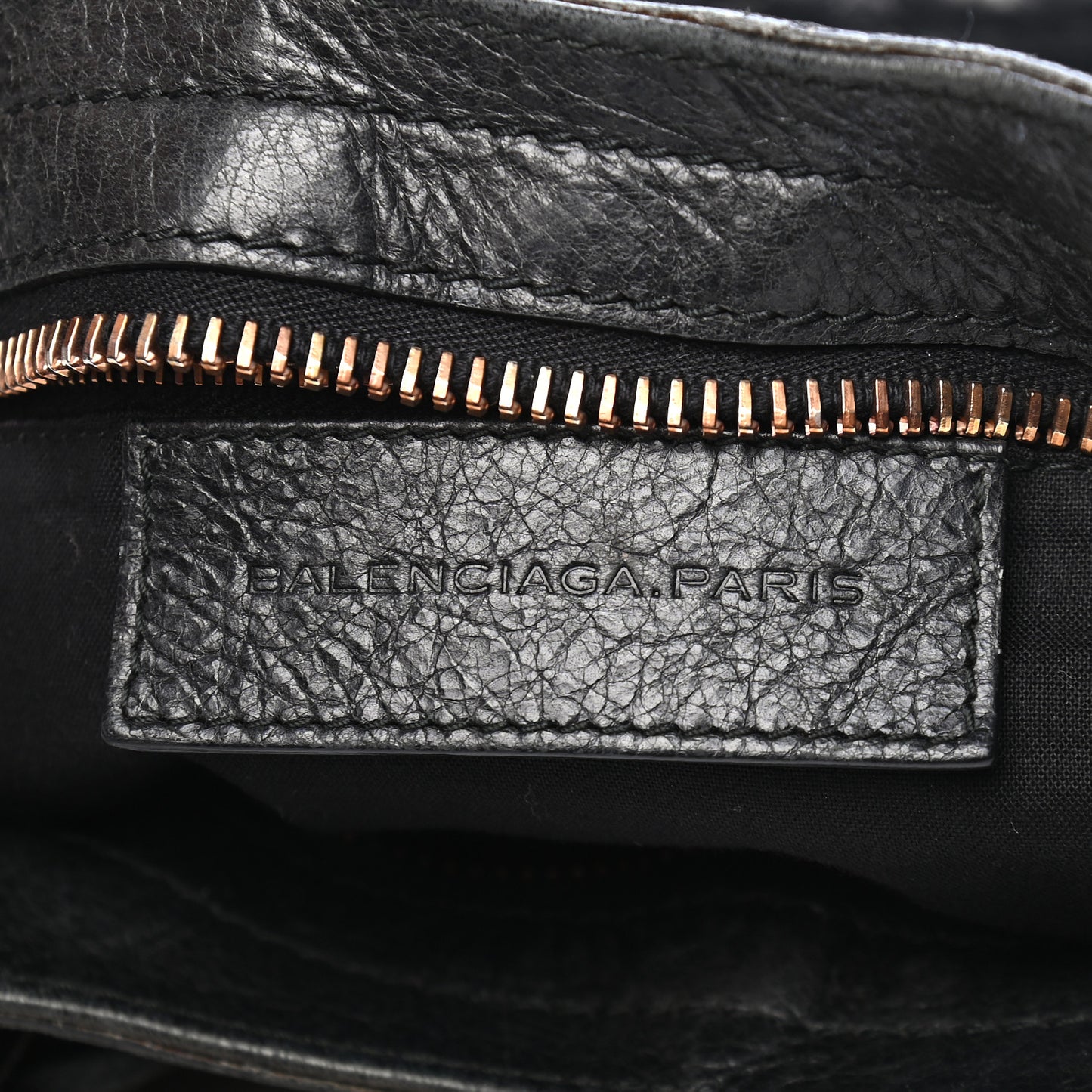 Agneau Giant 21 Rose Gold Hardware Part Time Black