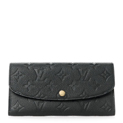 Louis Vuitton Empreinte Emilie Wallet Black Dune 1 of 10