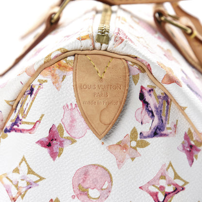 Louis Vuitton Watercolor Aquarelle Speedy 30 White 17 of 19