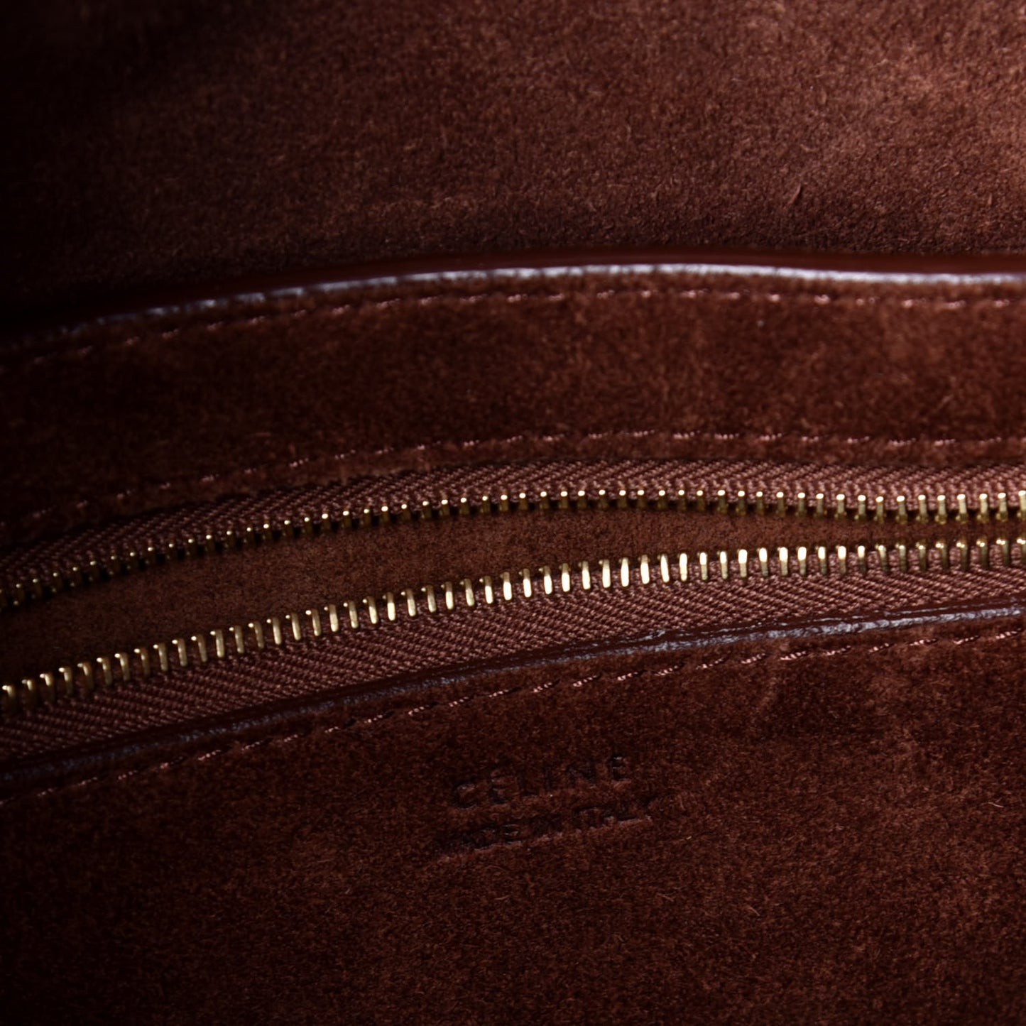 Natural Calfskin Sangle Bucket Bag Burgundy