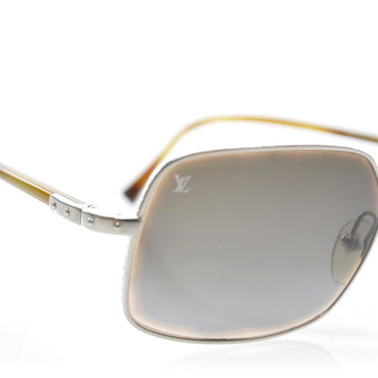 Louis Vuitton Aviator Sunglasses Silver 7 of 8