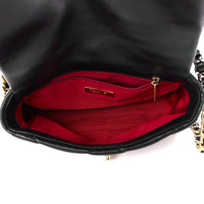 Chanel Goatskin Quilted Medium Chanel 19 Flap Black 5 of 11