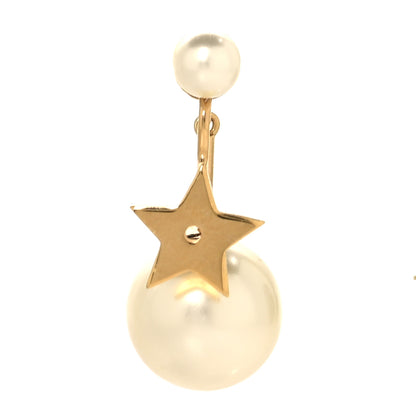 Christian Dior Pearl My ABCDior Tribales Etoile Earring Gold 1 of 4