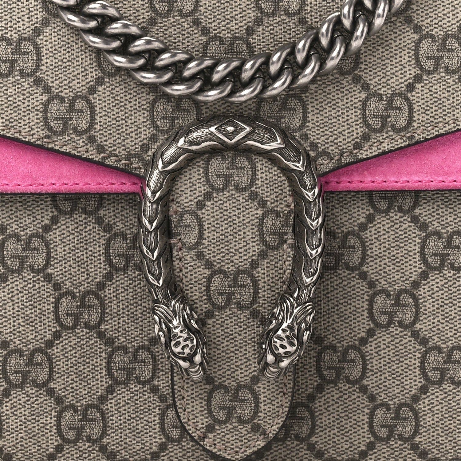 Gucci GG Supreme Monogram Mini Dionysus Shoulder Bag Pink 8 of 12