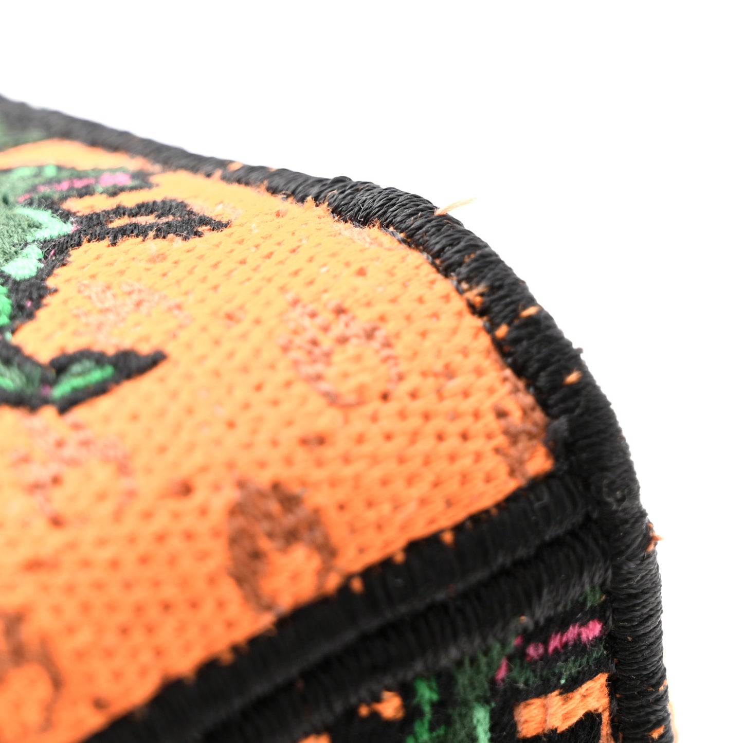 Canvas Embroidered Dino Medium Lady D-Lite Orange Multicolor