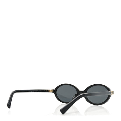 Miu Miu Acetate Oval Regard Sunglasses SMU04Z Black 4 of 7