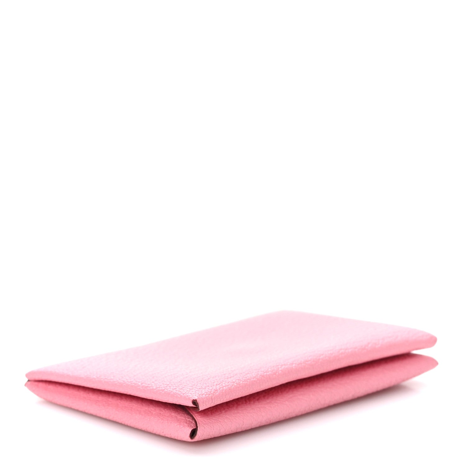Hermes Chevre Chandra Verso Calvi Card Case Rose Confetti Brique 4 of 8