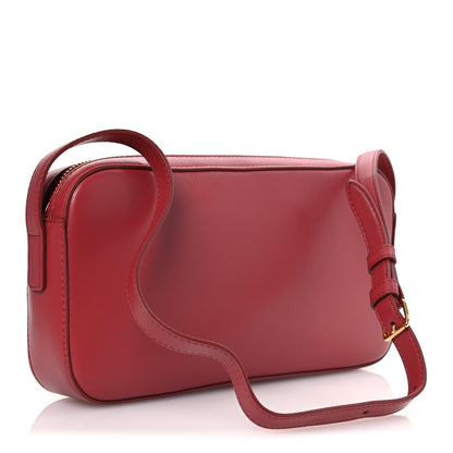 Celine Smooth Calfskin Cuir Triomphe Camera Shoulder Bag Lipstick 3 of 9