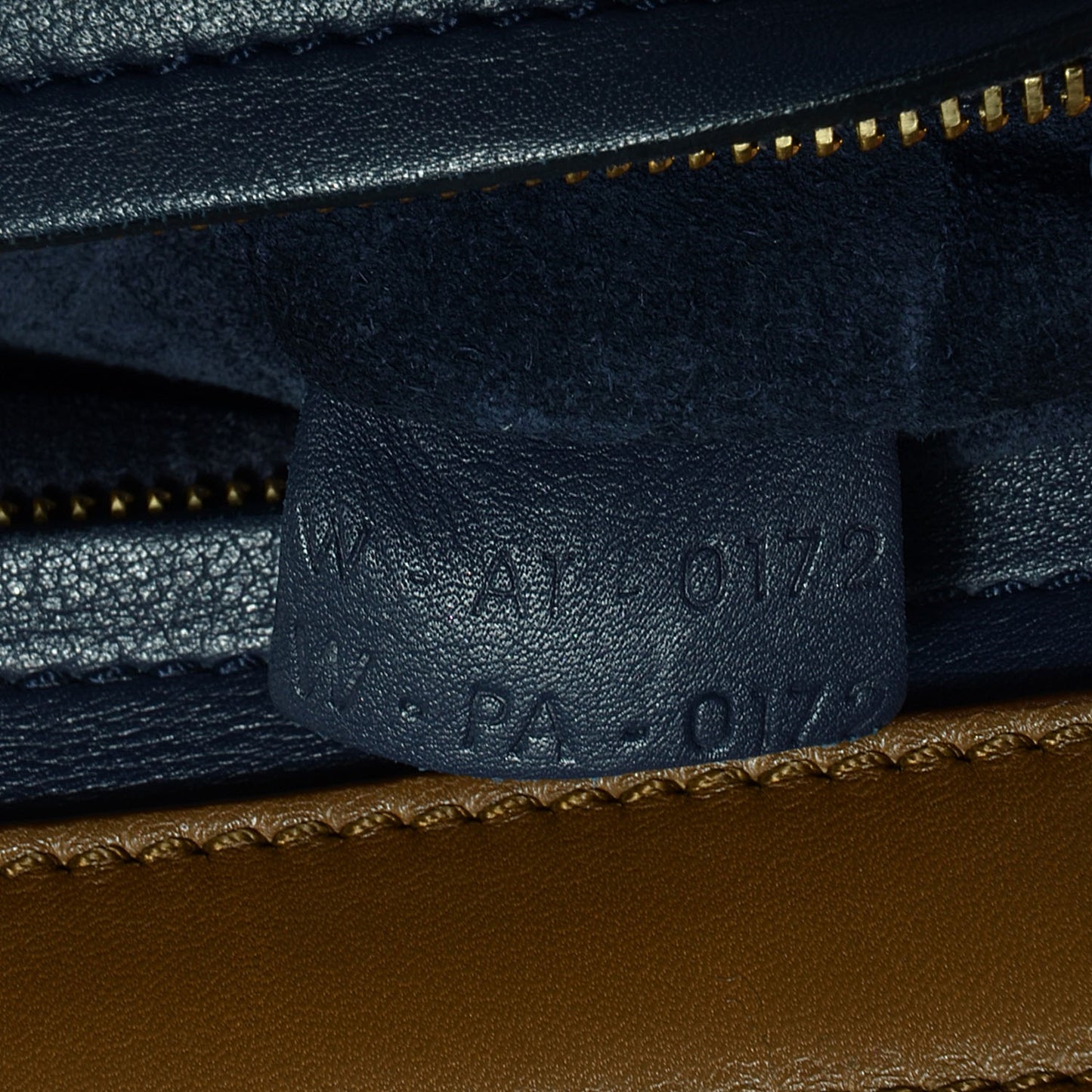 Smooth Calfskin Suede Medium Tri-Color Trapeze Midnight
